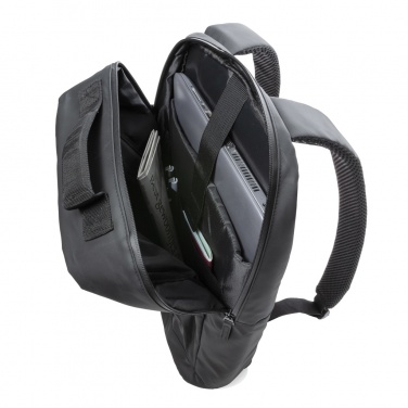 Logotrade ärikingituse foto: Moodne must 15,6-tolline sülearvuti seljakott PVC-vaba