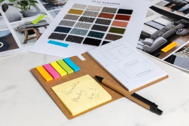 Logo trade reklaamtooted foto: Kraft-kleeppaberite A6 vihik koos pliiatsiga