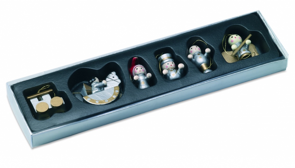 Logotrade ärikingi foto: Komplektis 6 jõulukaunistust