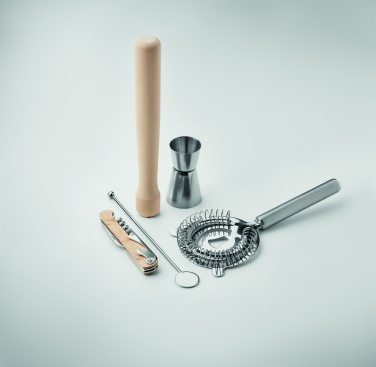 Logotrade reklaamkingituse foto: 5-osaline kokteilikomplekt kotis.