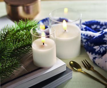 Logotrade reklaamkingituse foto: LED vahaküünal klaasihoidjas