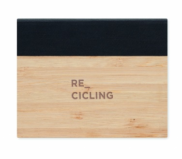 Logo trade reklaamtoote pilt: Bambusest kleepuv märkmeplokk
