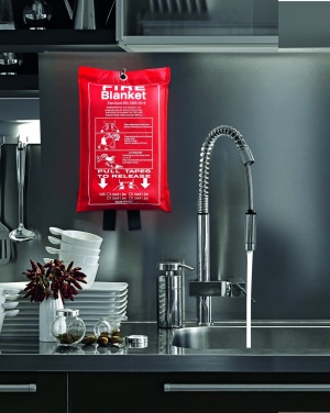 Logo trade reklaamtoote pilt: Tulekustutustekk kotis 100x95cm