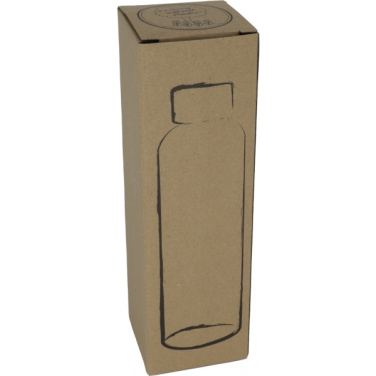 Logotrade meened pilt: Klaaspudel Klagenfurt roostevabast terasest korgiga 500 ml