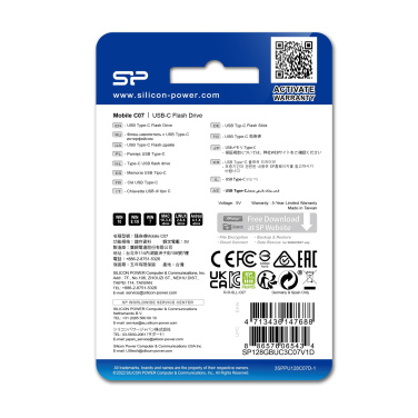 Logotrade firmakingitused pilt: Mälupulk SILICON POWER MOBILE - C07 3,2 32GB