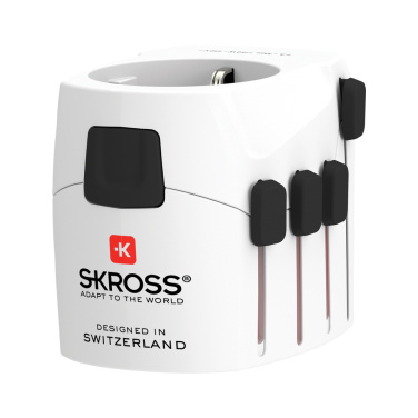Logo trade reklaamkingituse pilt: SKROSS Pro 3-pooluseline maailmareisi adapter