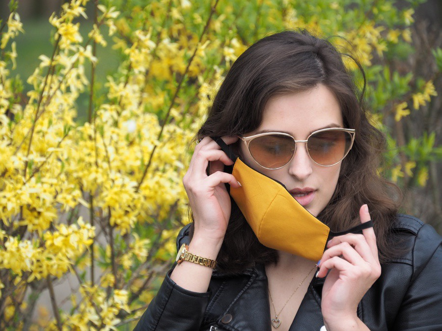 Logotrade reklaamkingitused pilt: VENUS PRO puuvillane näomask koos HEPA filtri taskuga 1378165