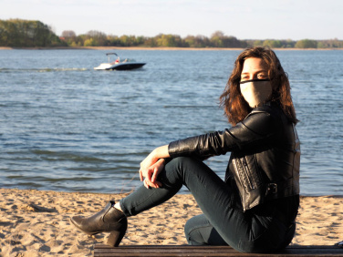 Logo trade reklaamkingi pilt: MARS PRO puuvillane mask (suurus M) koos tasku ja HEPA-filtriga 1380165