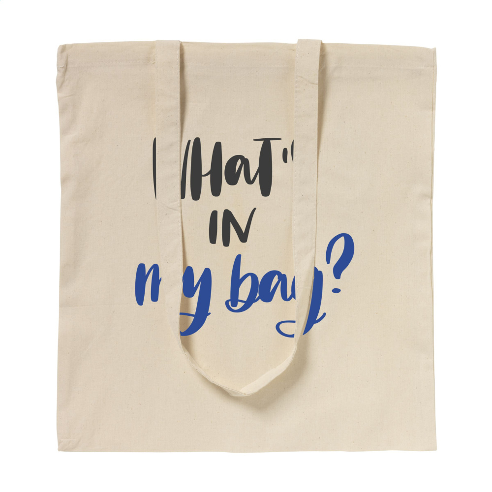 Logo trade firmakingituse pilt: ShoppyBag (100 g/m²) pikkade sangadega puuvillane kott