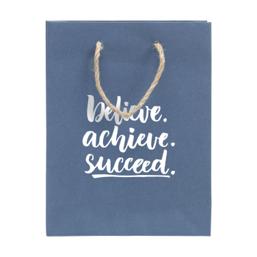 Logo trade reklaamtooted foto: Taaskasutatud teksakiududega Leaf It kott (180 g/m²) S