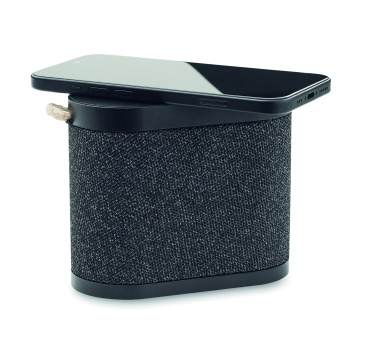 Logotrade firmakingi foto: WUSIC 15 W juhtmevaba laadija kõlar