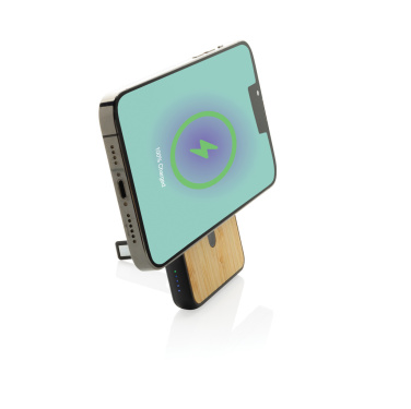 Logo trade reklaamkingi pilt: Zen RCS plastk 5000 mah 5W magnetiline bambusest akuank