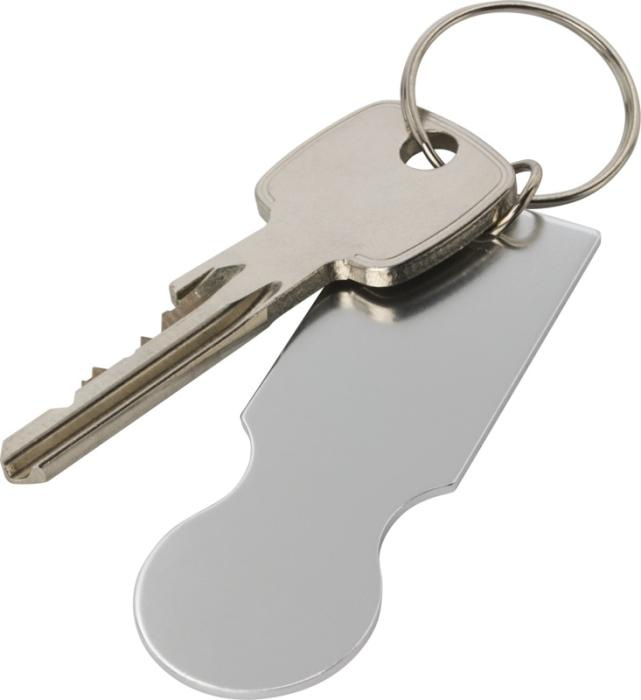 Logo trade reklaamkingid foto: Rhea hõbedane võtmehoidja ostukärule