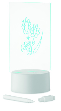 Logotrade firmakingituse foto: LEDMEMO valgustatud LED-märkmetahvel