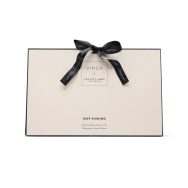 Logo trade reklaamtooted foto: VINGA x TGL keha- ja kätehoolduskomplekt