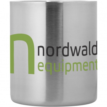 Logo trade mainoslahja ja liikelahja tuotekuva: Alps eristetty muki kiinnityskoukulla