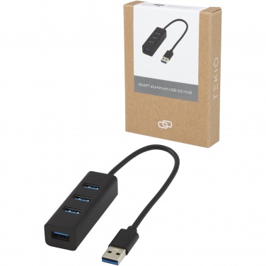 Logotrade liikelahjat mainoslahjat tuotekuva: ADAPT alumiininen USB 3.0-keskitin
