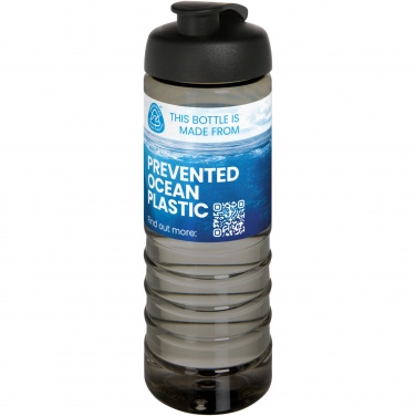 Logotrade mainostuotet kuva: H2O Active® Eco Treble 750 ml:n juomapullo flip lid -kannella