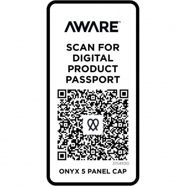 Logo trade mainoslahjat ja liikelahjat kuva: Onyx Aware™ -lippis kierrätysmateriaalista, viisipaneelinen