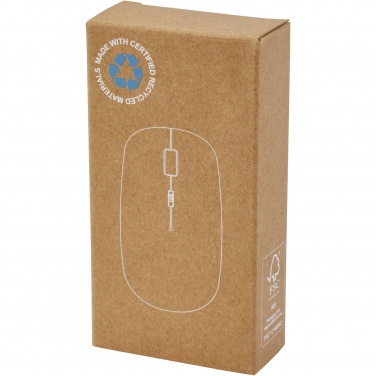 Logotrade mainoslahjat ja liikelahjat tuotekuva: Menlo RCS-kierrätysmuovista valmistettu langaton hiiri 