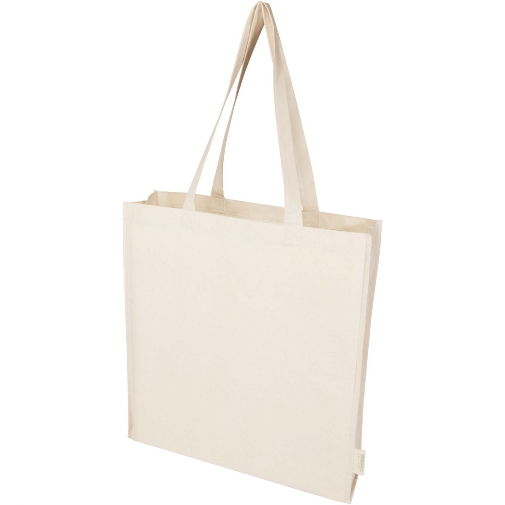 Logotrade liikelahja mainoslahja kuva: Orissa 180 g/m² organic full gusset tote bag 14L