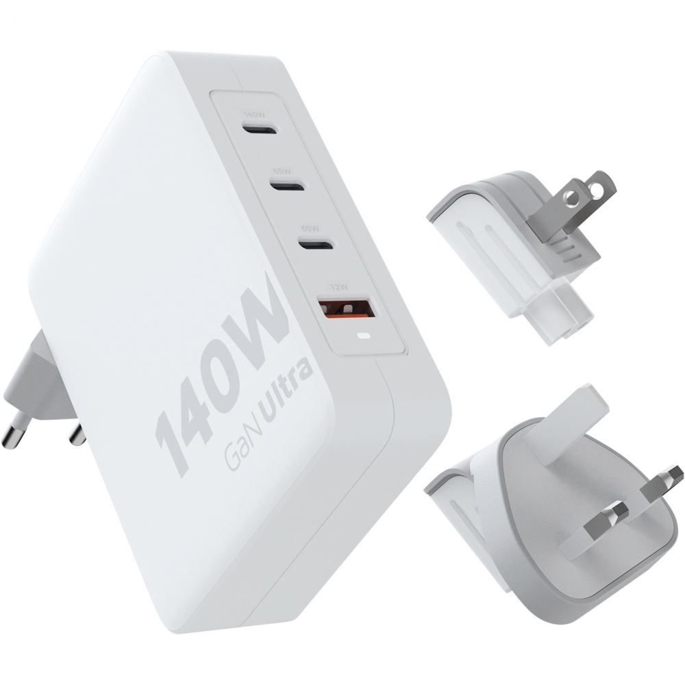 Logotrade mainostuote tuotekuva: Xtorm XVC2140 GaNUltra 140 W matkalaturi 240 W USB-C PD -kaapelilla