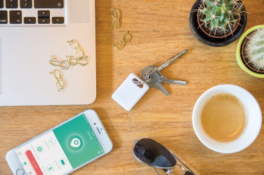 Logo trade liikelahjat mainoslahjat kuva: Nelikulmainen avaimenpaikannin 2.0