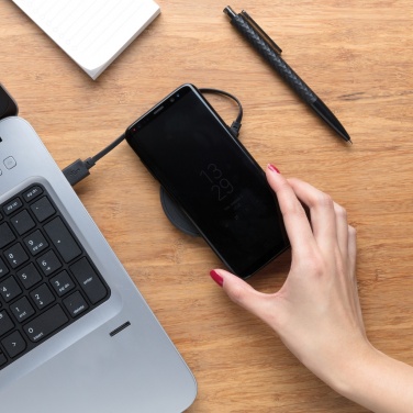 Logotrade mainoslahjat ja liikelahjat tuotekuva: 5 W:n langaton latauslaatta, pyöreä