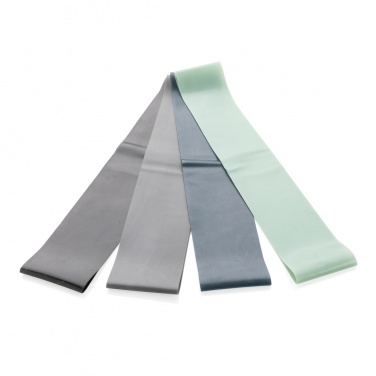 Logotrade mainoslahja tuotekuva: 4 kpl vastuskuminauhat pussukassa