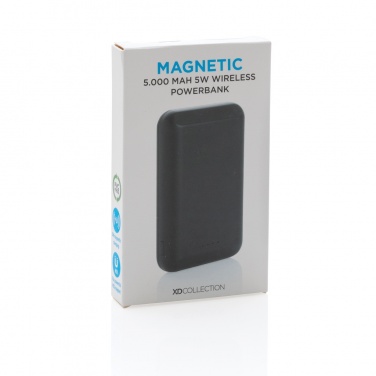 Logo trade mainoslahjat ja liikelahjat kuva: Magneettinen 5000mAh 5W langaton virtapankki