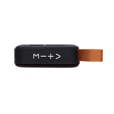 Logotrade mainoslahja tuotekuva: Kangaspäällysteinen trendikaiutin