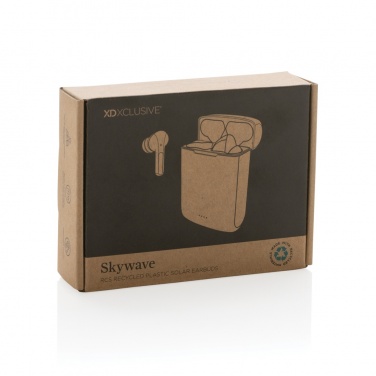 Logo trade liikelahja mainoslahja tuotekuva: Skywave aurinkovoimakuulokkeet RCS kierrätetystä muovista