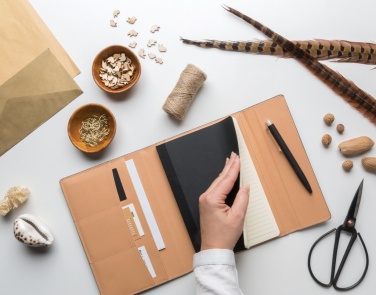 Logo trade mainostuotet tuotekuva: A5 Deluxe design muistikirjan kansi