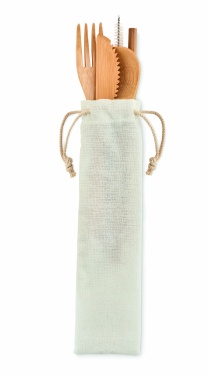 Logo trade liikelahjat mainoslahjat kuva: Bambu ruokailuvälineet