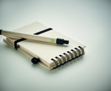 Logo trade liikelahja mainoslahja tuotekuva: A6 muistikirja kynällä