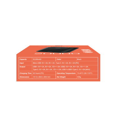 Logotrade liikelahja mainoslahja kuva: Virtapankki Silicon Power QS28 20000 mAh