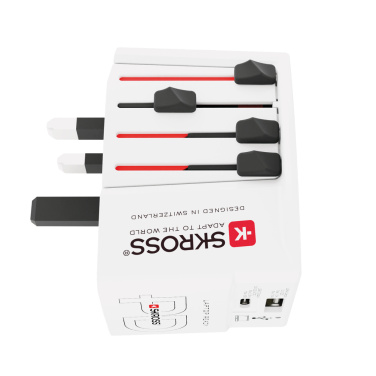 Logotrade liikelahja mainoslahja kuva: SKROSS World Travel adapteri MUV 65W PD USB C -kaapelilla