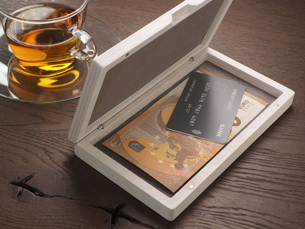 Logotrade mainoslahja ja liikelahja kuva: Puinen setelilaatikko 1816121