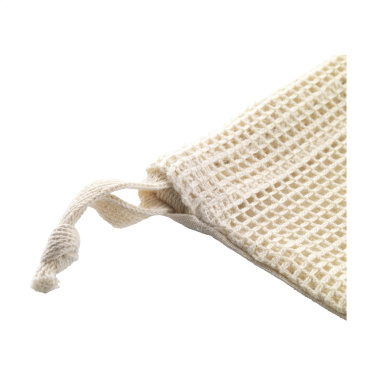 Logo trade mainoslahjat ja liikelahjat kuva: Natura Organic GOTS Mesh Bag (120 g/m²) hedelmäpussi