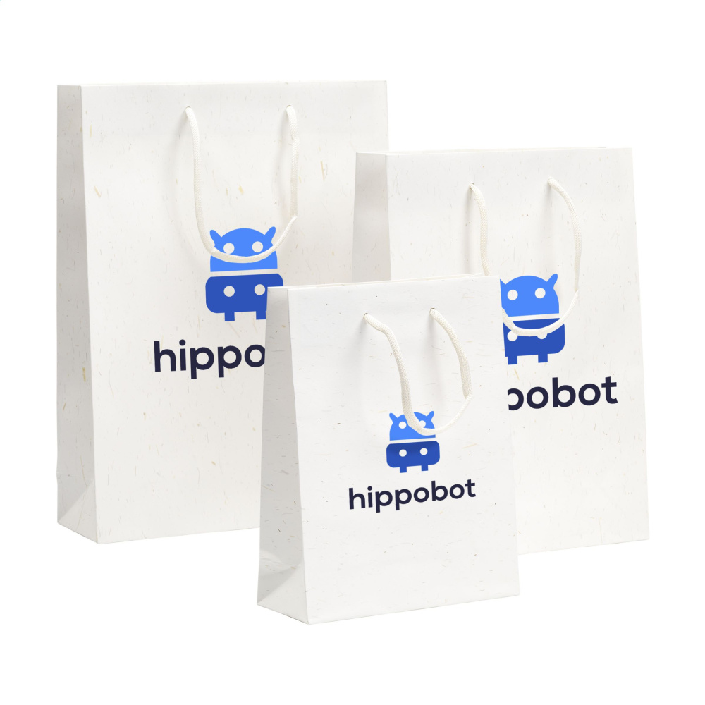 Logotrade liikelahja tuotekuva: Leaf It Bag kierrätetty olkikuiduilla (180 g/m²) L