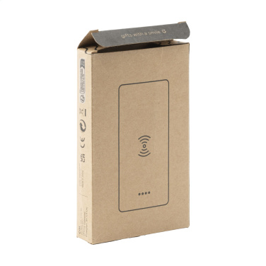 Logo trade liikelahja kuva: Bamboo 8000 Wireless Powerbank langaton laturi