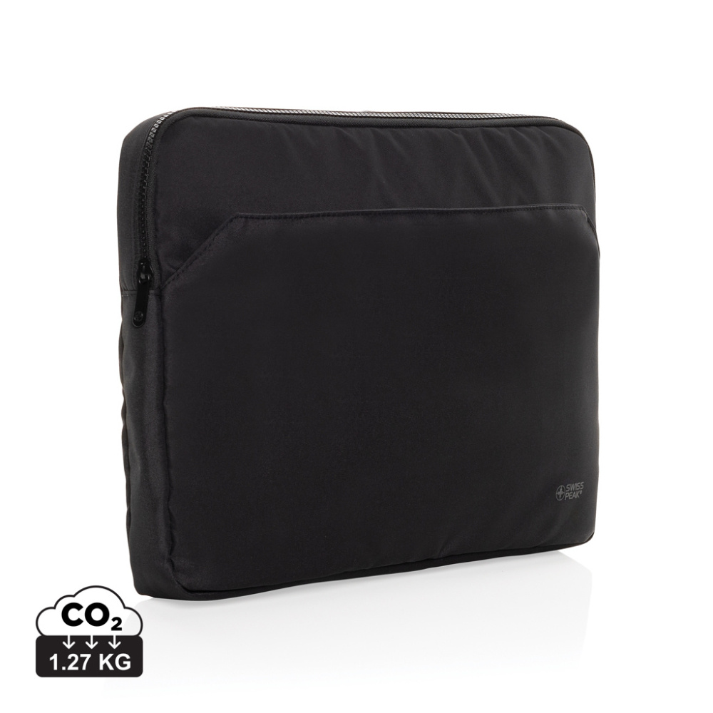 Logo trade liikelahjat mainoslahjat kuva: Swiss Peak Aware™ RPET Essential 15.6" Laptop sleeve