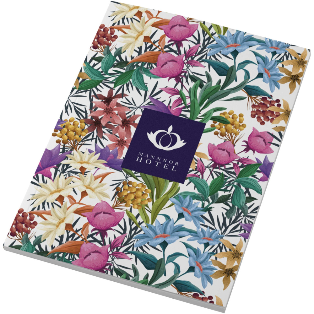 Logo trade liikelahja kuva: Novella Austen pehmeäkantinen A5-muistivihko, 50 arkkia