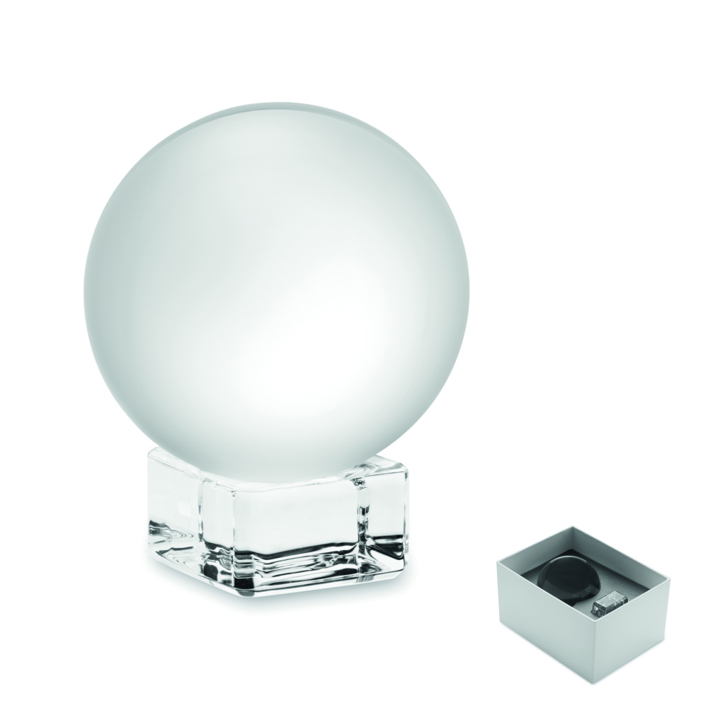 Logo trade mainoslahjat ja liikelahjat kuva: Lasinen pyöreä palkinto