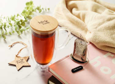 Logo trade liikelahja kuva: Kaksiseinäinen lasimuki 450ml