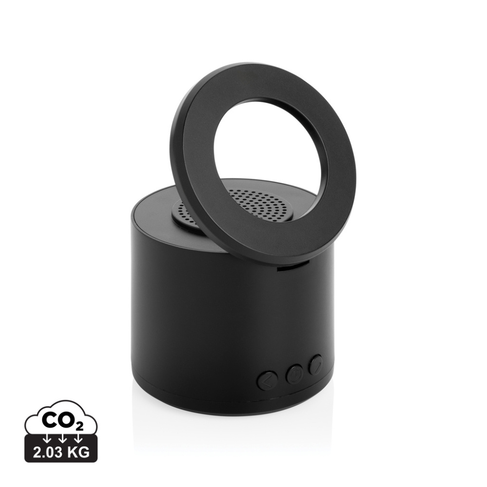 Logotrade liikelahjat kuva: Magpulse RCS -3 W kaiutin, kierrätysmuovia, magneettipidike