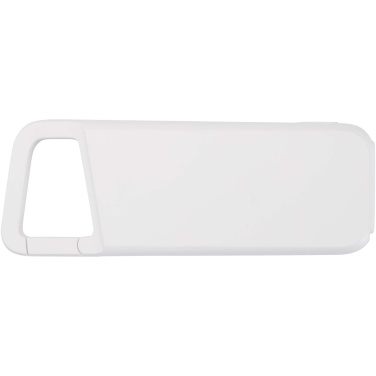 Logotrade mainoslahja ja liikelahja kuva: Alkes 5 000 mAh:n ja 12 W:n kierrätysmuovista valmistettu vedenkestävä varavirtalähde jousihaalla