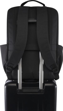 Logo trade mainostuote kuva: Libra 15” GRS-kierrätetty reppu kannettavalle 15 l