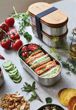 Logotrade mainoslahjat ja liikelahjat tuotekuva: Black+Blum teräksestä valmistettu kaksiosainen eväsrasia