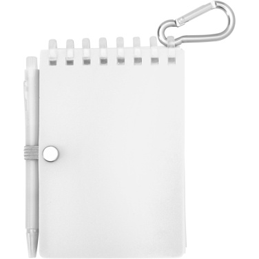 Logotrade mainoslahja tuotekuva: Lig Mini kierrätetystä muovista valmistettu pehmeäkantinen muistikirja ja kuulakärkikynäsetti (musta muste)